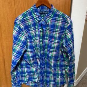 BOGO Ralph Lauren Madras Plaid long sleeve